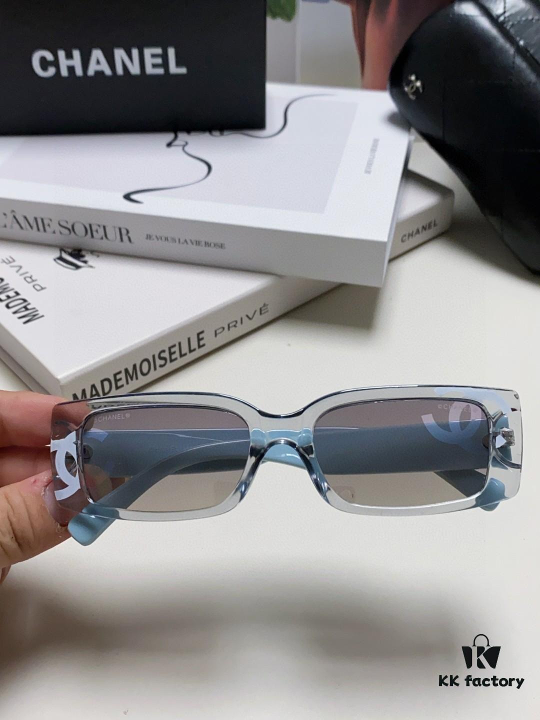 Chanel 2025 Summer New Arrival Popular on Xiaohongshu CC Large Logo Sunglasses