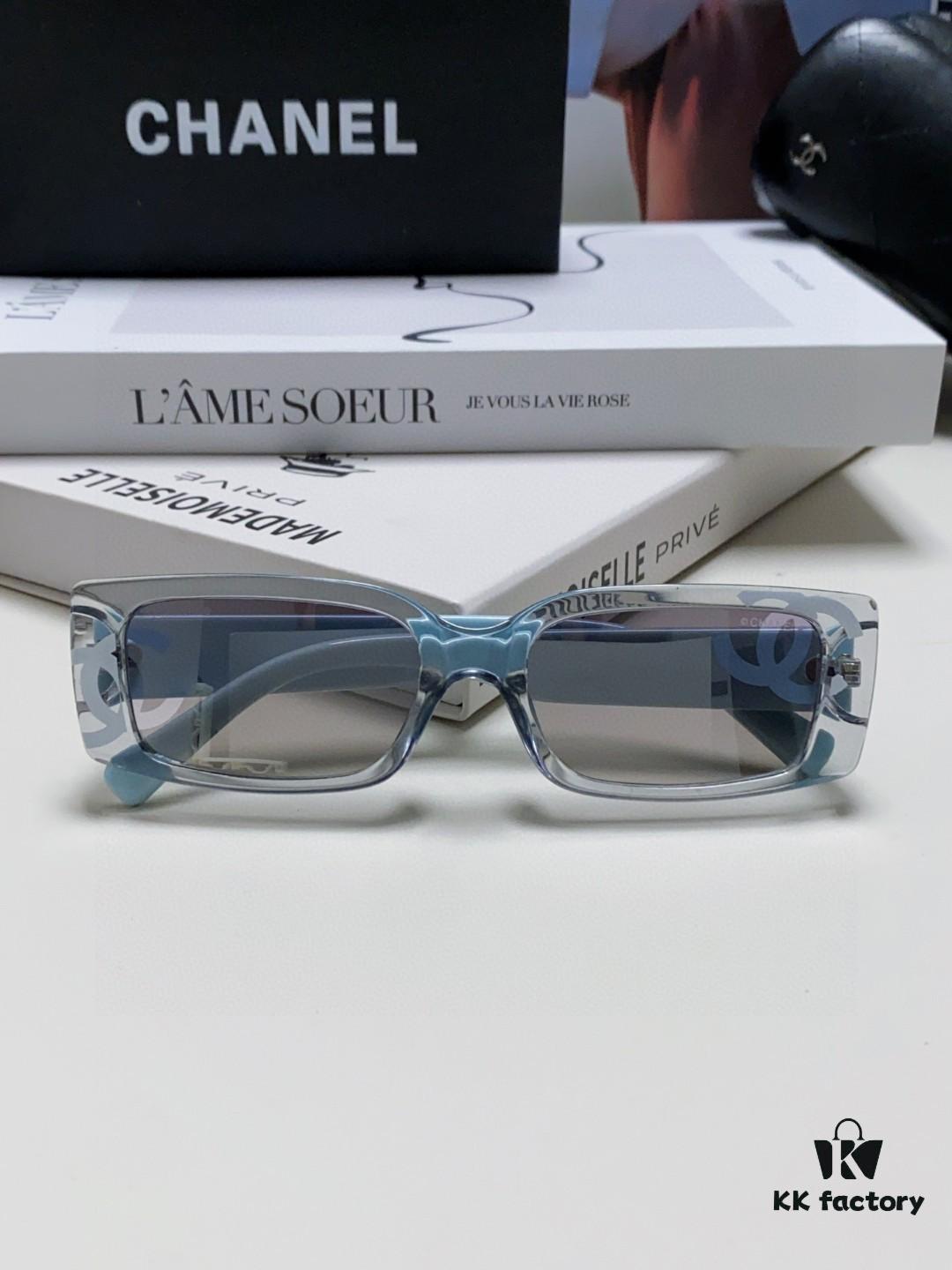 Chanel 2025 Summer New Arrival Popular on Xiaohongshu CC Large Logo Sunglasses