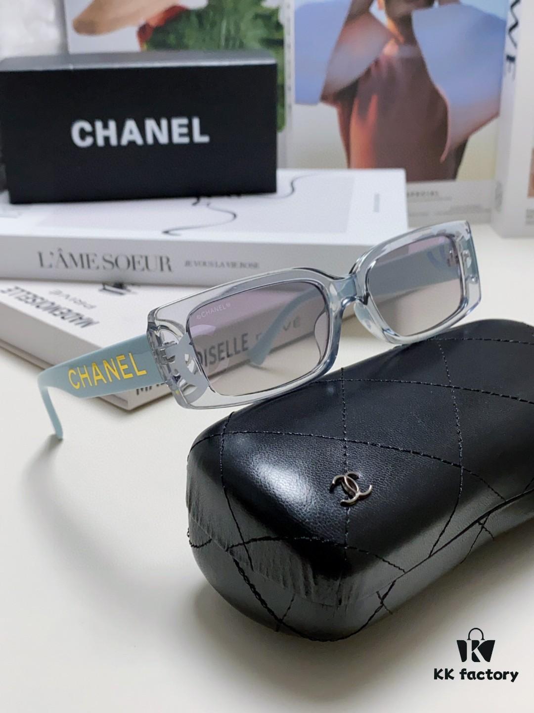 Chanel 2025 Summer New Arrival Popular on Xiaohongshu CC Large Logo Sunglasses