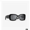 CHANEL New Classic Black and White Sunglasses