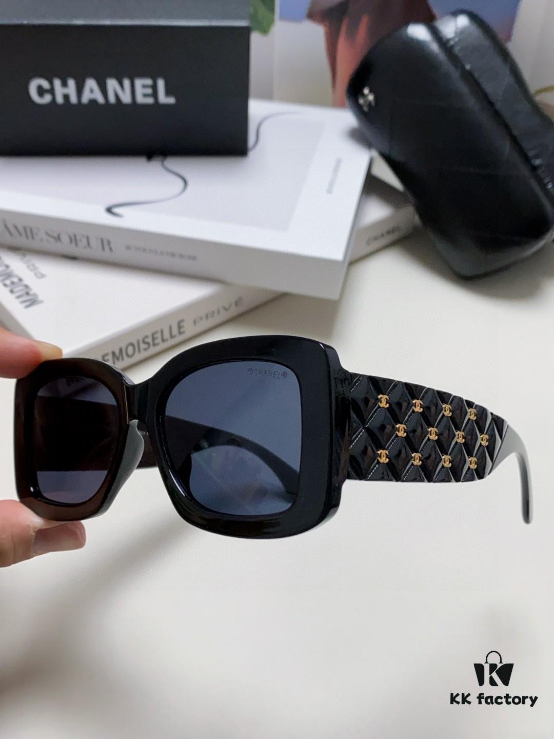 CHANEL New Classic Black and White Sunglasses