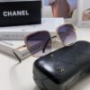 Chanel 2025 New Arrival Classic Style Women's Sunglasses with Chain Detail, Vintage Brown UV-Protective Designer Shades