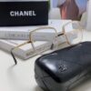 Chanel 2025 New Arrival Women's Sunglasses in Classic Tweed Style, Premium Brown UV-Protective Designer Shades with Chain Detail