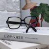 Chanel Small Logo Eyeglass Frame, Panda Color, Suitable for Prescription Lenses, Stylish and Face-Framing