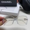Chanel Small Logo Eyeglass Frame, Panda Color, Suitable for Prescription Lenses, Stylish and Face-Framing Design