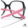 Chanel Small Logo Eyeglass Frame, Panda Color, Suitable for Daily Wear with or without Prescription Lenses, Stylish and Face-Framing Design