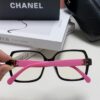 Chanel Small Logo Eyeglass Frame, Panda Color, Suitable for Daily Wear with or without Prescription Lenses, Stylish and Face-Framing Design