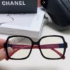Chanel Small Logo Eyeglass Frame, Panda Color Scheme, Suitable for Prescription Lenses, Non-Rimmed Design for a Slimming Facial Look