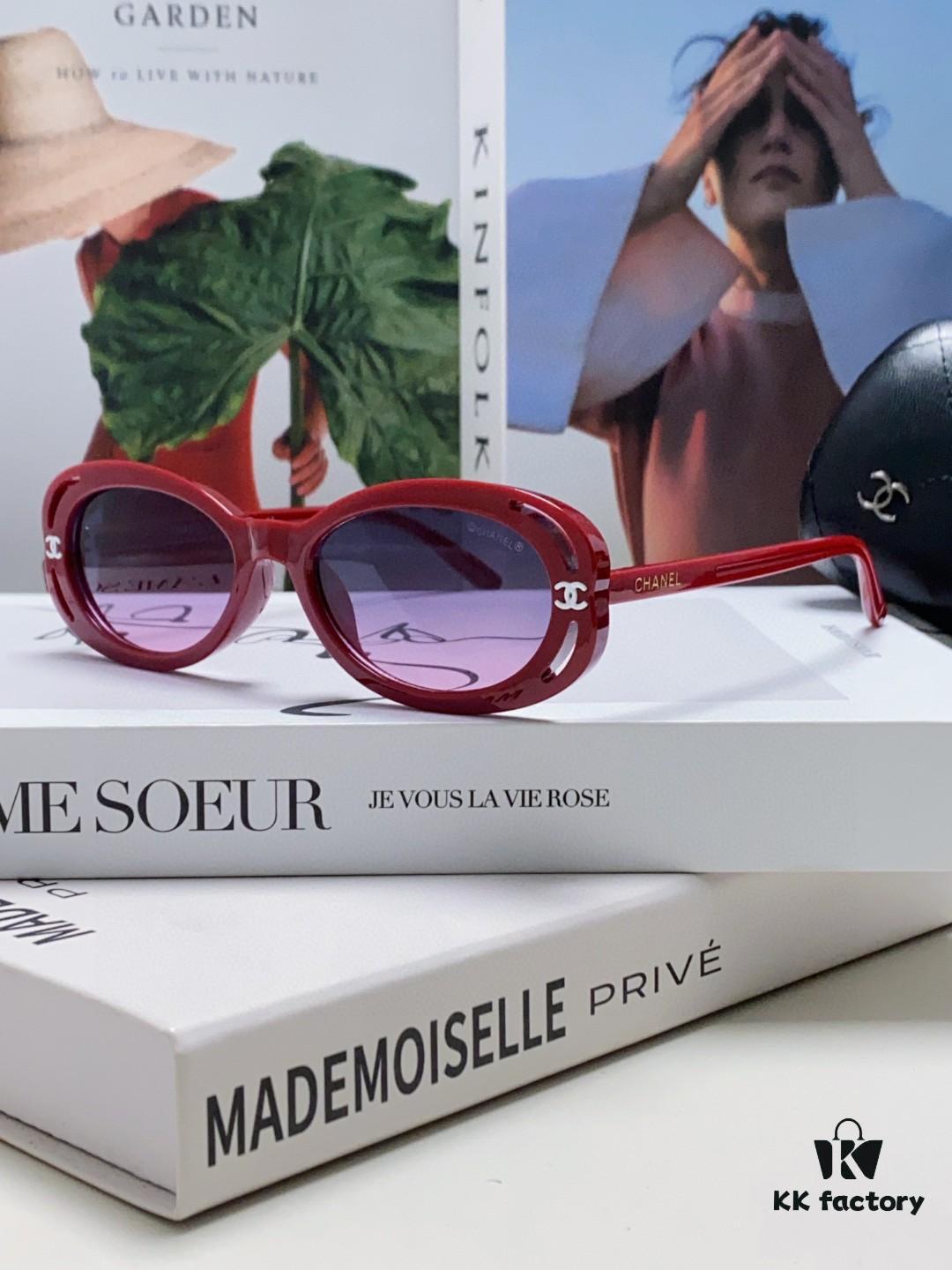 CHANEL Chanel Unisex Cat-Eye Frame Sunglasses Inspired by Wang Yibo, 5 Colors Available