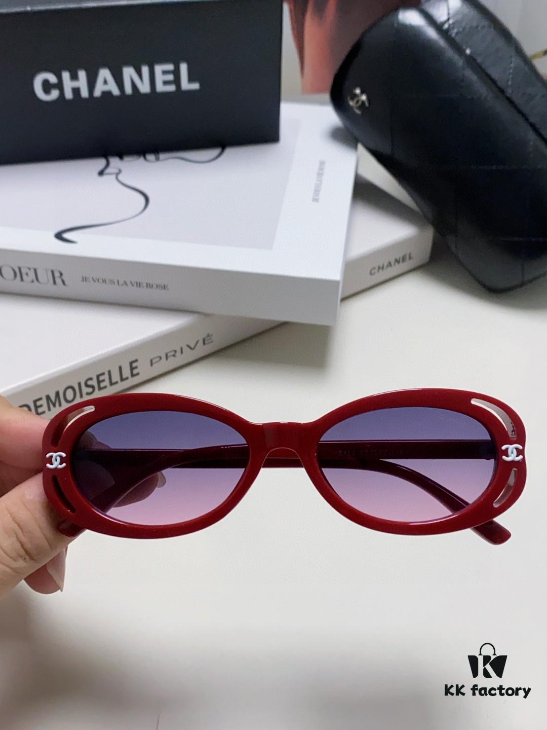 CHANEL Chanel Unisex Cat-Eye Frame Sunglasses Inspired by Wang Yibo, 5 Colors Available