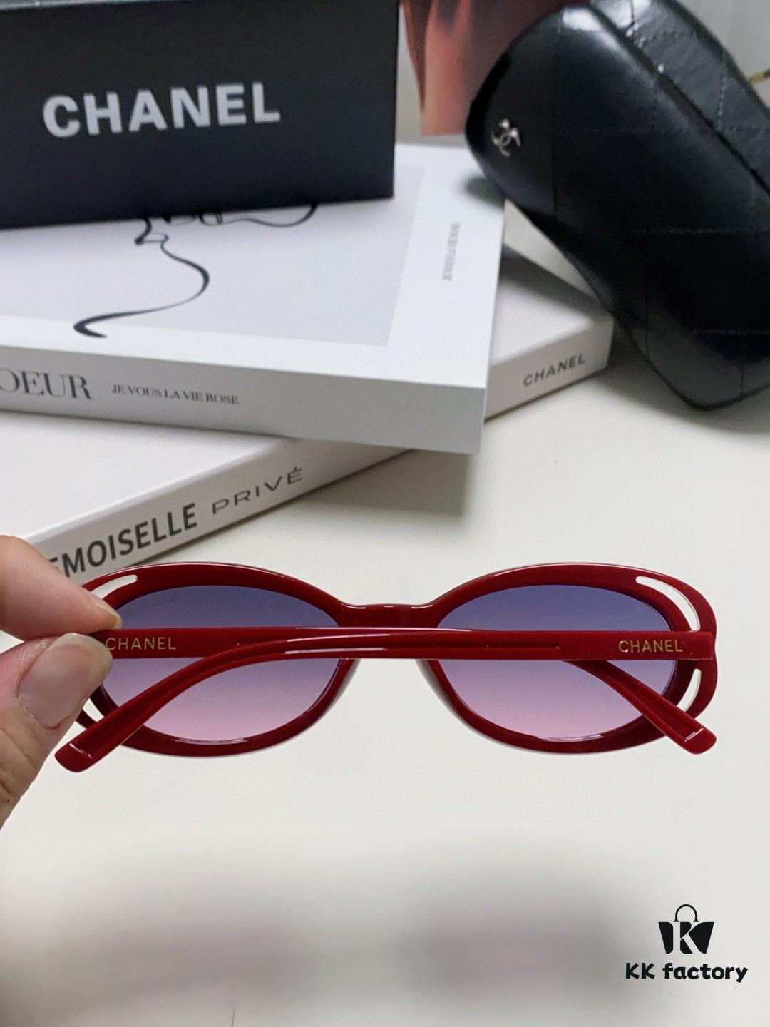 CHANEL Chanel Unisex Cat-Eye Frame Sunglasses Inspired by Wang Yibo, 5 Colors Available