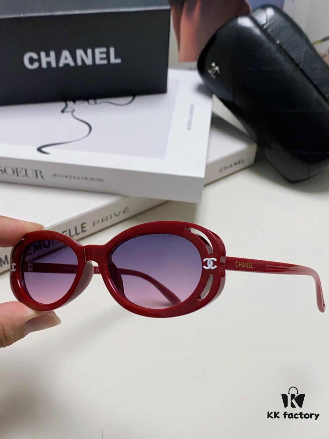 CHANEL Chanel Unisex Cat-Eye Frame Sunglasses Inspired by Wang Yibo, 5 Colors Available