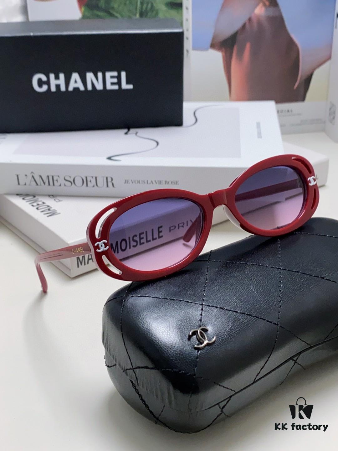 CHANEL Chanel Unisex Cat-Eye Frame Sunglasses Inspired by Wang Yibo, 5 Colors Available