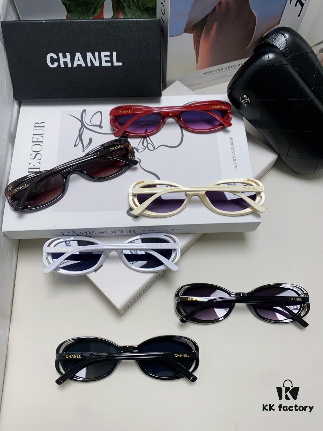 CHANEL Chanel Unisex Cat-Eye Frame Sunglasses Inspired by Wang Yibo, 5 Colors Available