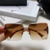Chanel 2025 Fashion New Large Frame Double C Letter Wide Temple Sunglasses for Women, Versatile UV Protection Eyewear