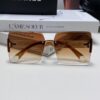 Chanel 2025 Fashion New Large Frame Double C Letter Wide Temple Sunglasses for Women, Versatile UV Protection Eyewear