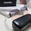 Chanel 2025 Fashion New Large-Frame Double C Letter Wide-Temple Sunglasses for Women, Versatile Sunglasses