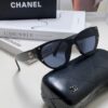 Chanel 24SS New Arrival Oval Women's Sunglasses with Double C Logo Design