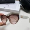 Chanel 24SS New Arrival Elegant Oval Women's Sunglasses with Double C Logo Design