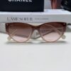 Chanel 24SS New Arrival Elegant Oval Women's Sunglasses with Double C Logo Design