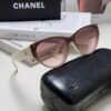 Chanel 24SS New Arrival Elegant Oval Women's Sunglasses with Double C Logo Design