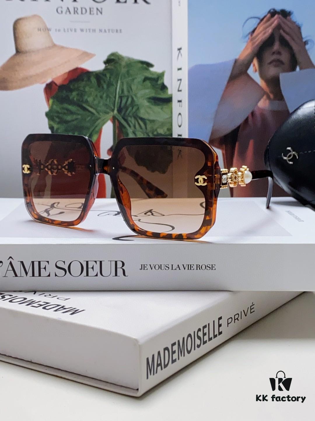 Chanel 2025 New Arrival Polarized Sunglasses for Women, Stylish Unisex UV Protection Sun Glasses for Driving, Travel, Face-Framing Design