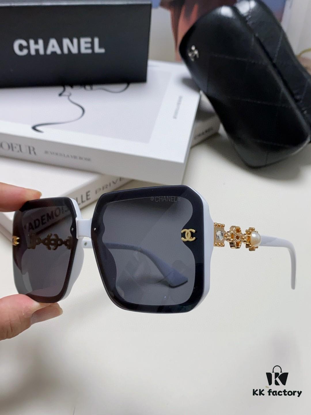 Chanel 2025 New Arrival Polarized Sunglasses for Women, Stylish Unisex UV Protection Sun Glasses, Face-Framing Design Ideal for Driving and Travel