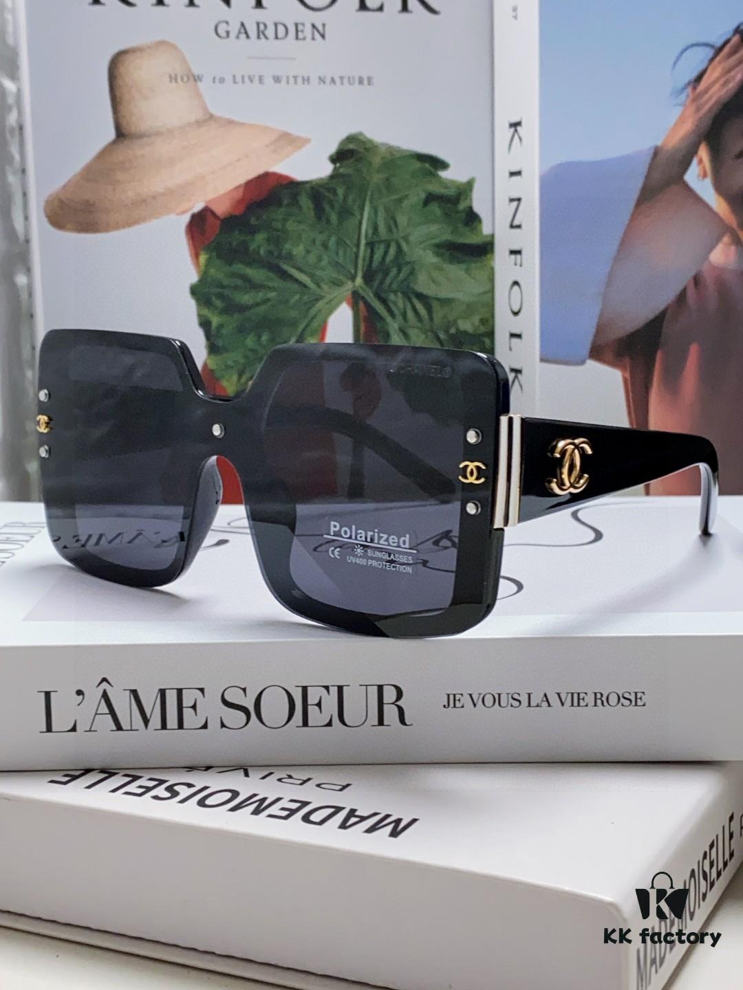 Chanel 2025 New Arrival Fashion Women's High-End Polarized Sunglasses, Oversized Driving Sunglasses