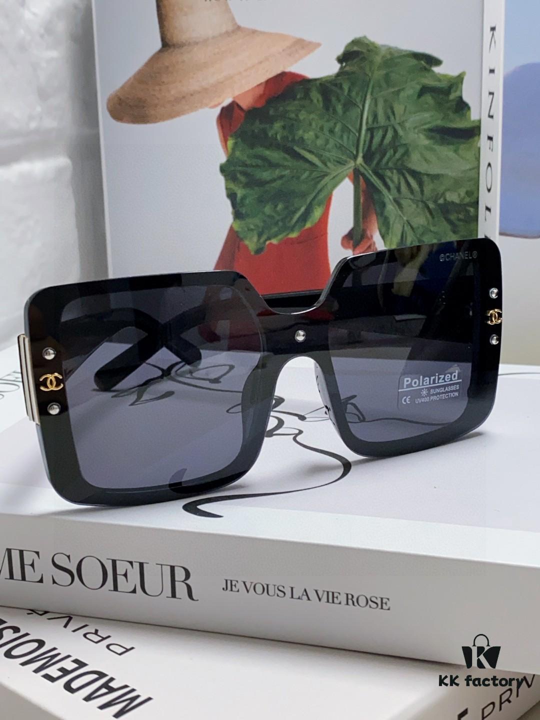 Chanel 2025 New Arrival Fashion Women's High-End Polarized Sunglasses, Oversized Driving Sunglasses