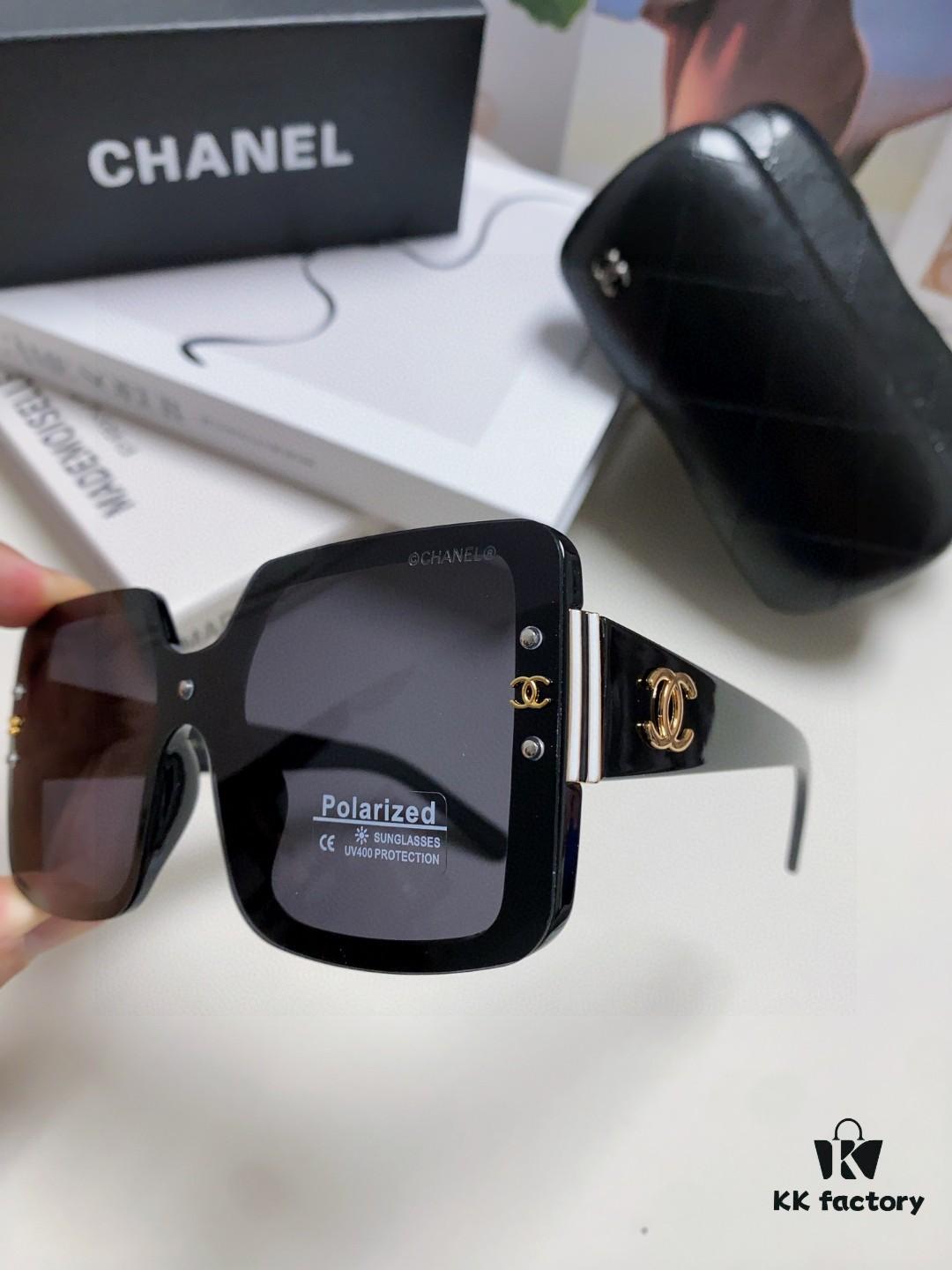 Chanel 2025 New Arrival Fashion Women's High-End Polarized Sunglasses, Oversized Driving Sunglasses