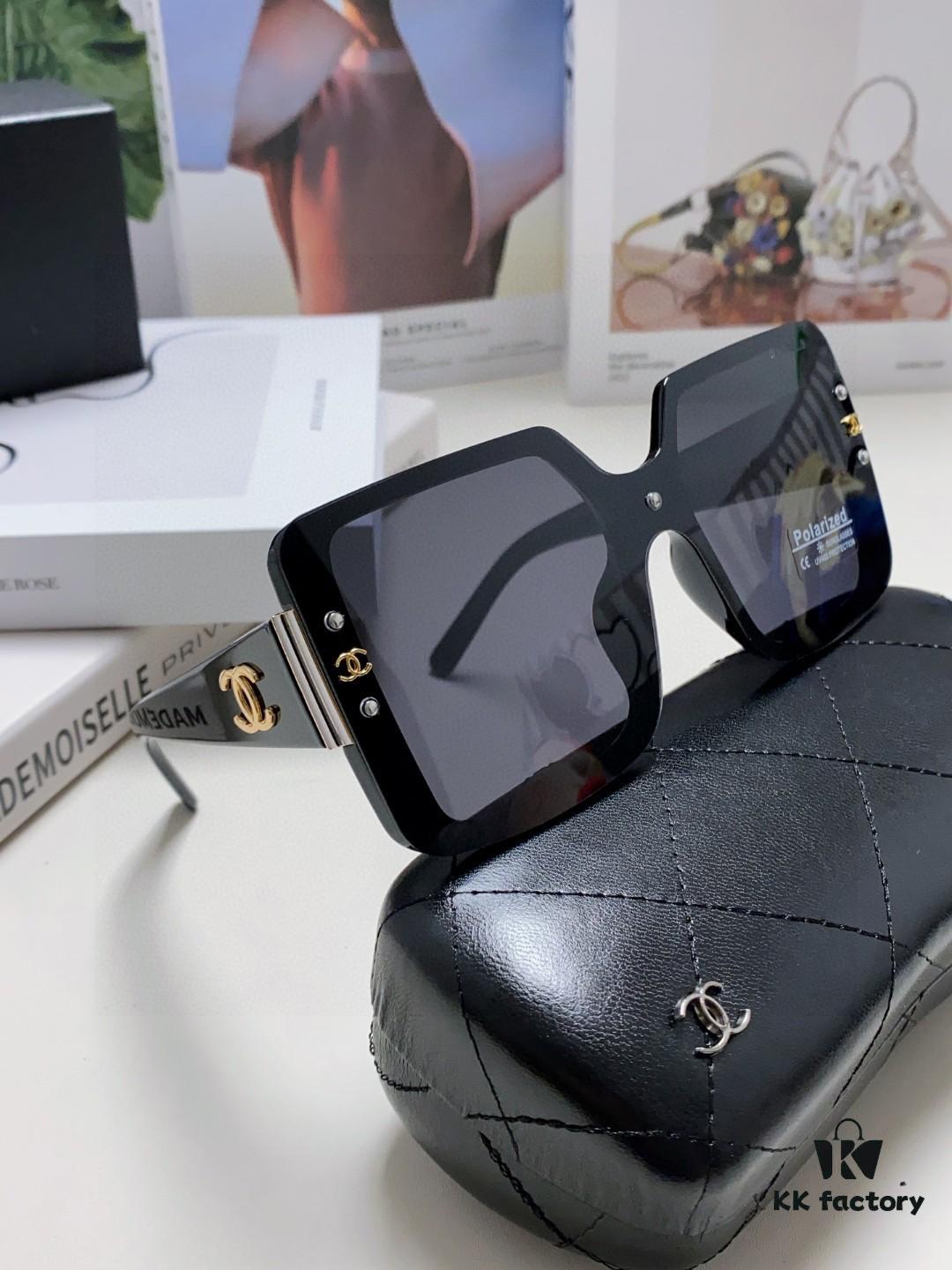 Chanel 2025 New Arrival Fashion Women's High-End Polarized Sunglasses, Oversized Driving Sunglasses