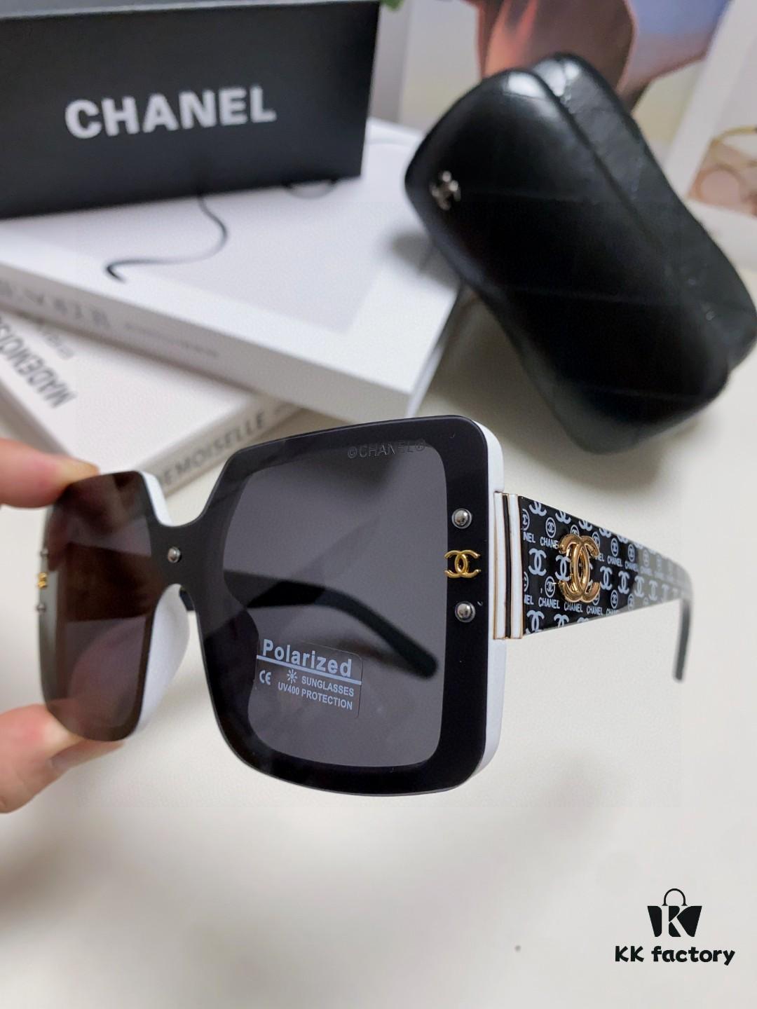 Chanel 2025 New Arrival Fashionable High-End Women's Polarized Sunglasses, Oversized Driving Sunglasses