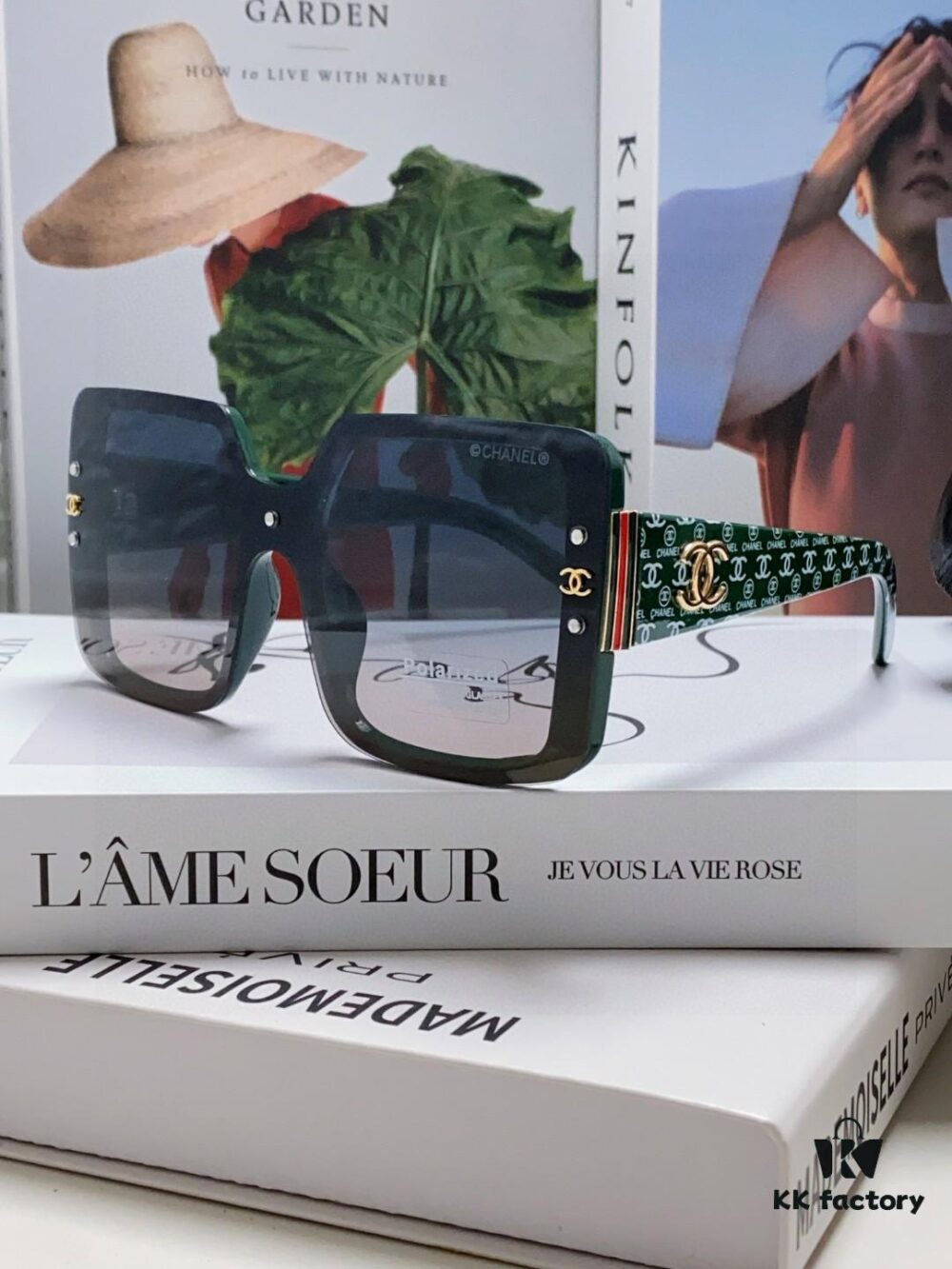 Chanel 2025 New Arrival Fashionable High-End Women's Polarized Sunglasses, Oversized Frame Driving Sunglasses