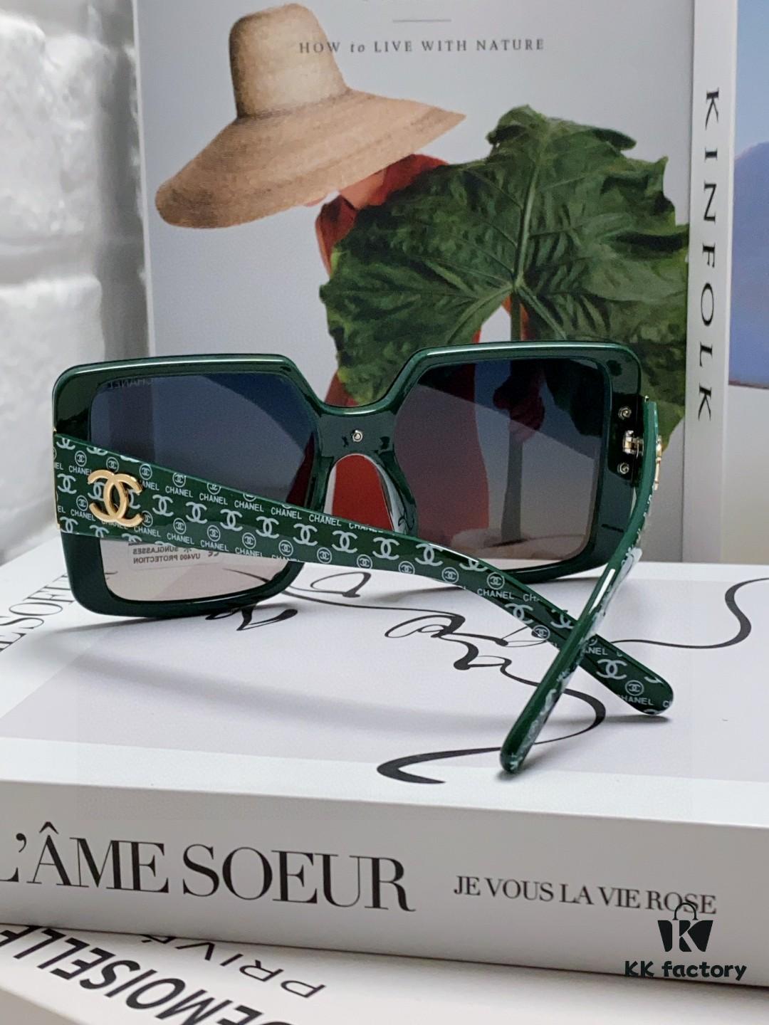 Chanel 2025 New Arrival Fashionable High-End Women's Polarized Sunglasses, Oversized Frame Driving Sunglasses