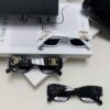 Chanel 2025 New Arrival ⭐ Xiaohongshu Popular Bestseller Double CH Interlocking Logo Sunglasses for Women, Premium Style