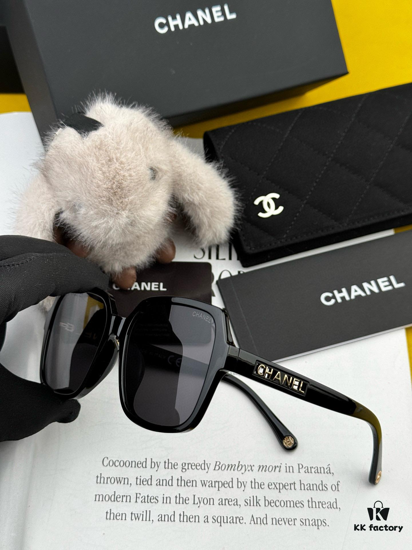 CHANEL 2025 New Arrival Trendy Fashion Square Frame Sunglasses for Women, Comfortable Wear, Influencer Favorite, HD Thickened Polarized Lens