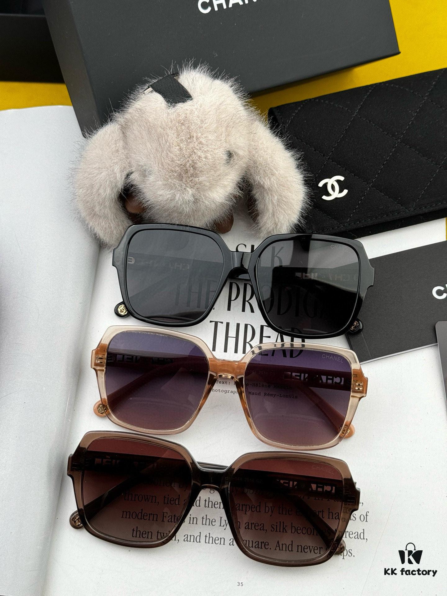 CHANEL 2025 New Arrival Trendy Fashion Square Frame Sunglasses for Women, Comfortable Wear, Influencer Favorite, HD Thickened Polarized Lens