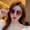 CHANE Chanel Volcano Umbrella Fashion Frameless Sunglasses Lens, Top Luxury High Quality Women's Driving Sunglasses