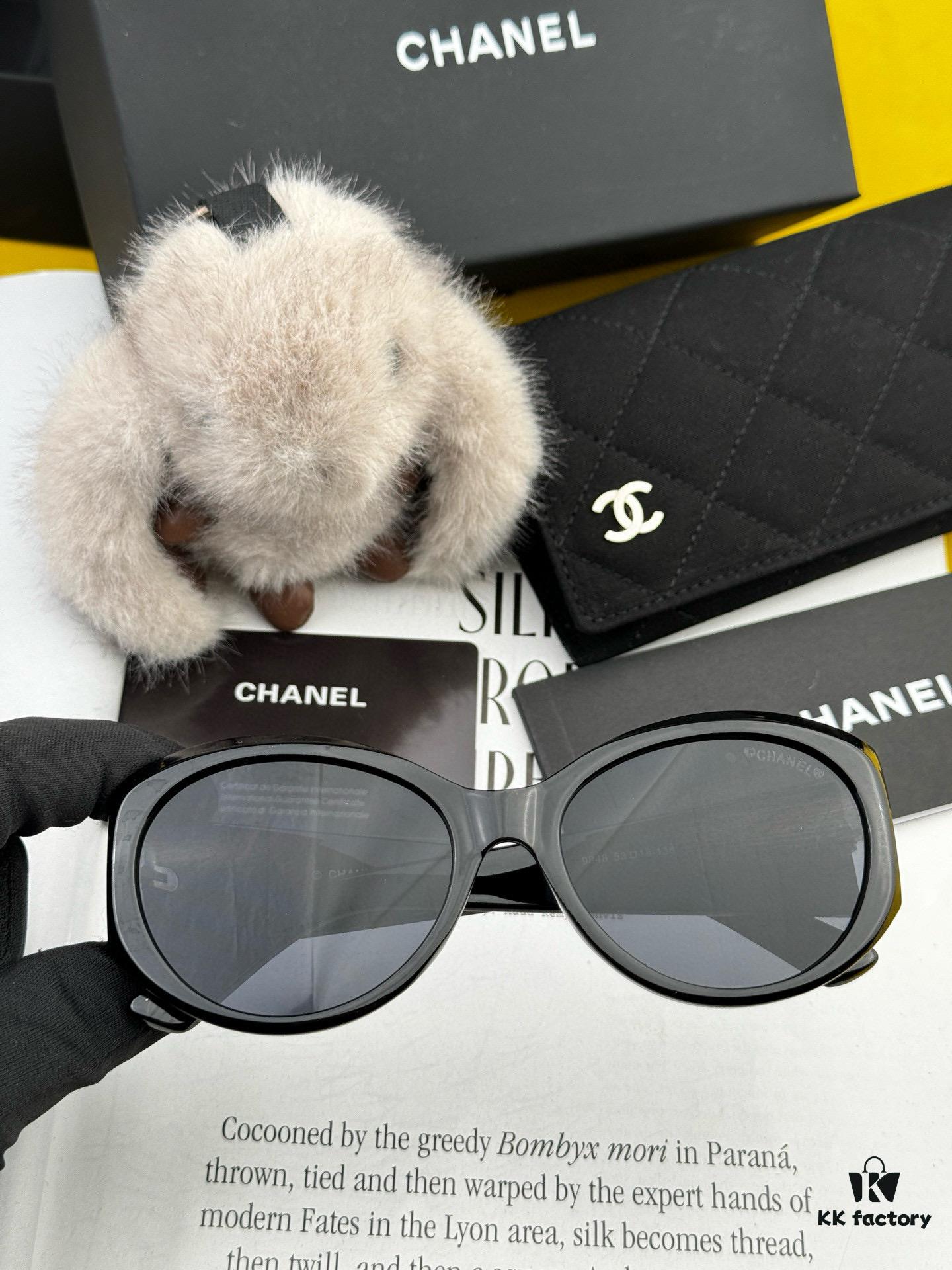 Chanel Oversized Round Sunglasses, Classic Design, UV Protection, Model: CH8984