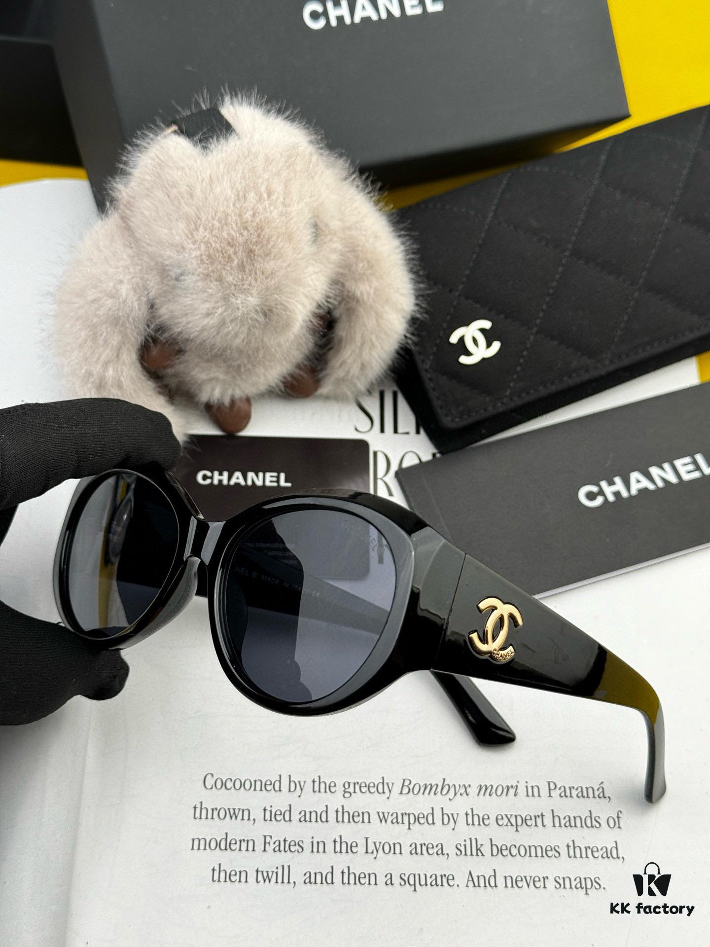 Chanel Oversized Round Sunglasses, Classic Design, UV Protection, Model: CH8984