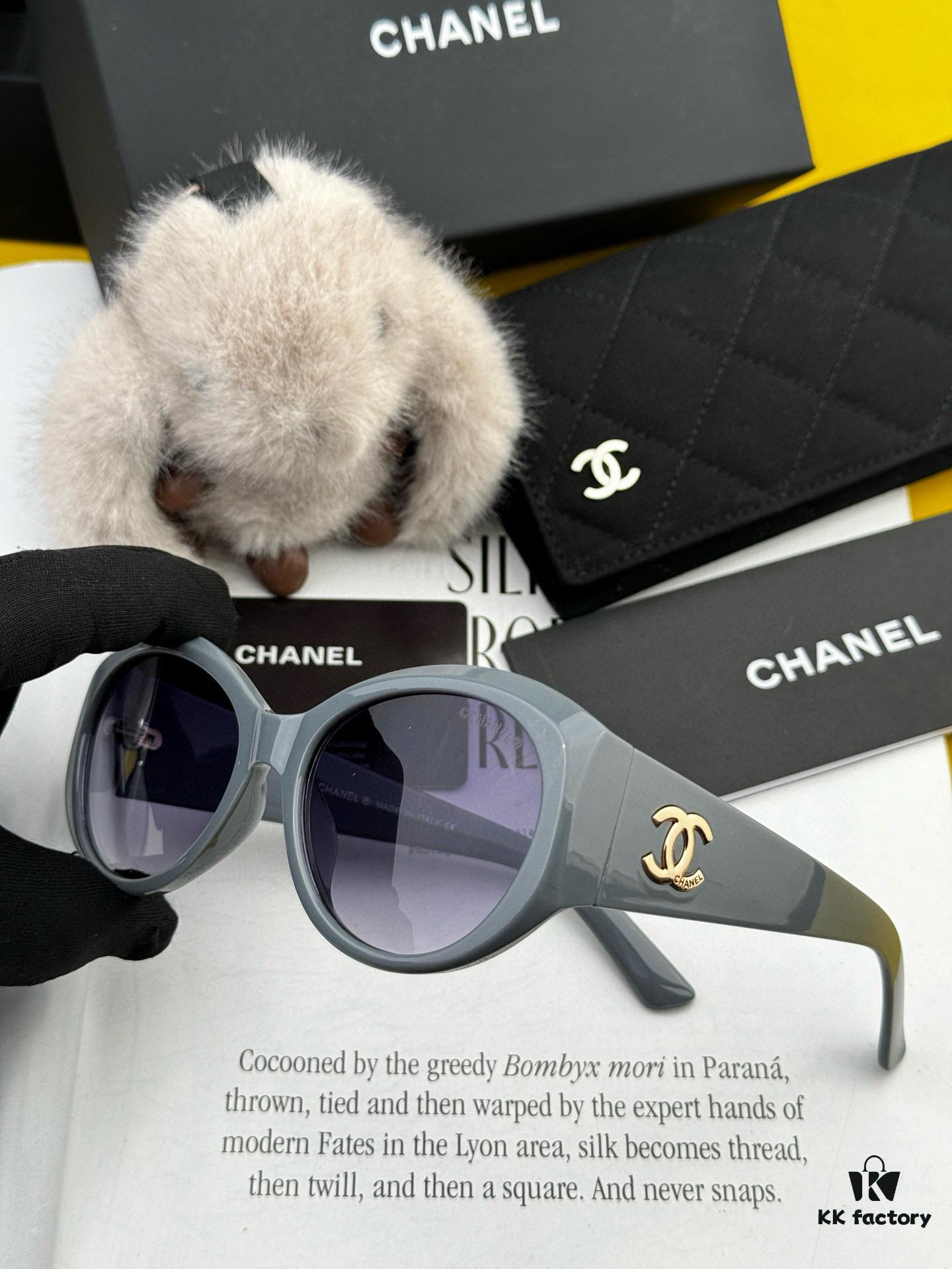 Chanel Oversized Round Sunglasses, Classic Design, UV Protection, Model: CH8984