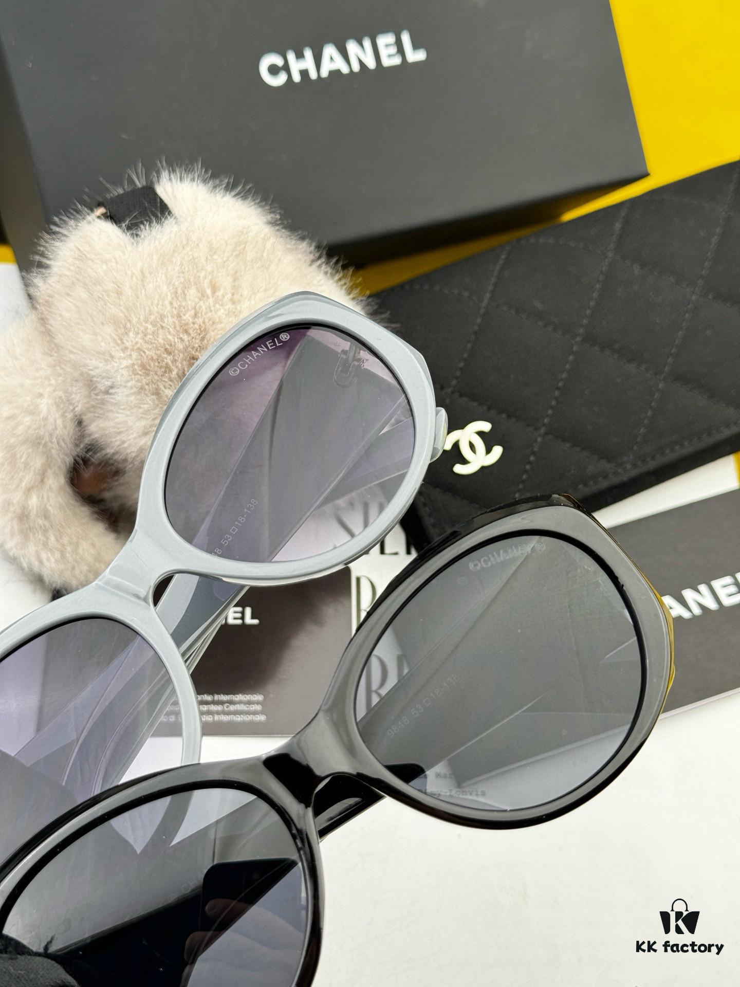 Chanel Oversized Round Sunglasses, Classic Design, UV Protection, Model: CH8984