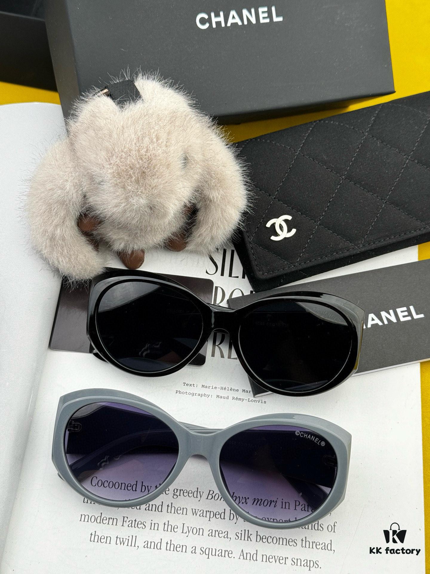 Chanel Oversized Round Sunglasses, Classic Design, UV Protection, Model: CH8984