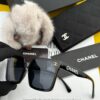 Chanel Oversized Square Sunglasses, Classic Frame Design, Universal Fit for All Face Shapes, Stylish Look with Coats or Dresses, UV Protection