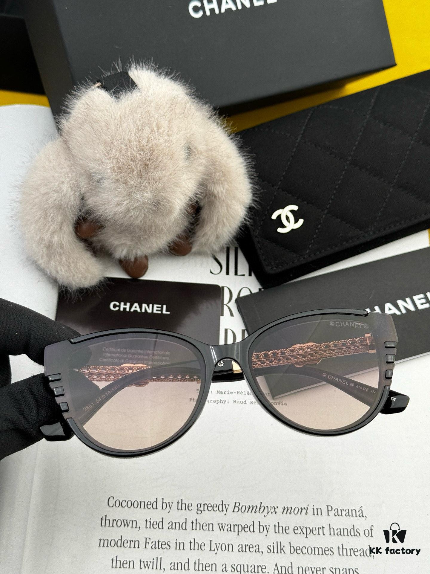 Chanel Oversized Square Sunglasses Classic Frame UV-Protective Shades