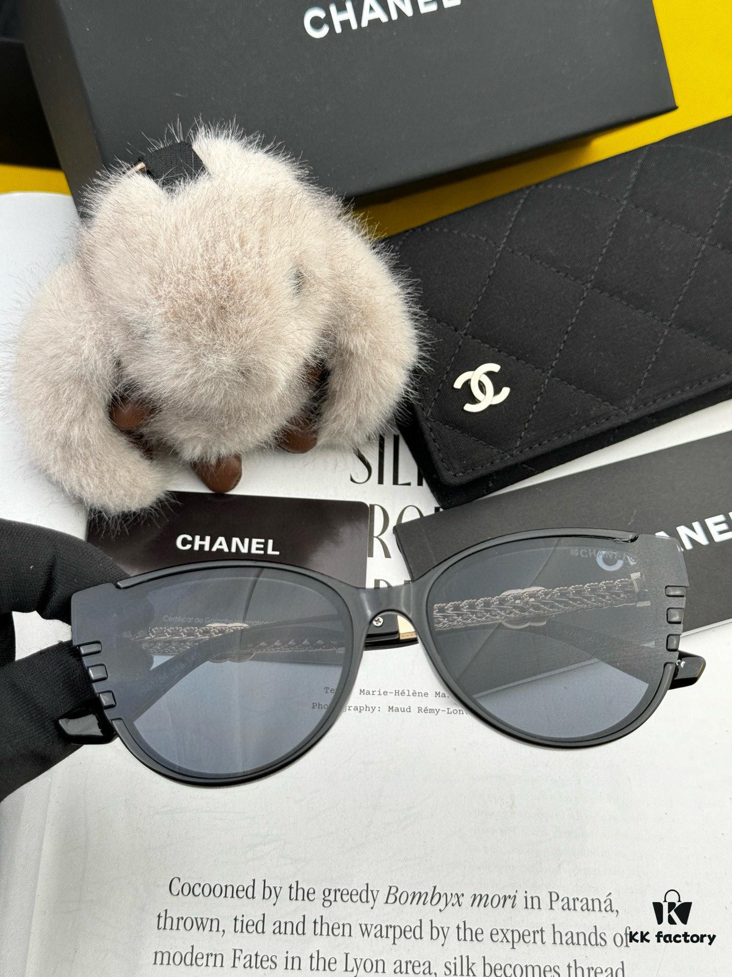 Chanel Oversized Square Sunglasses Classic Frame UV-Protective Shades