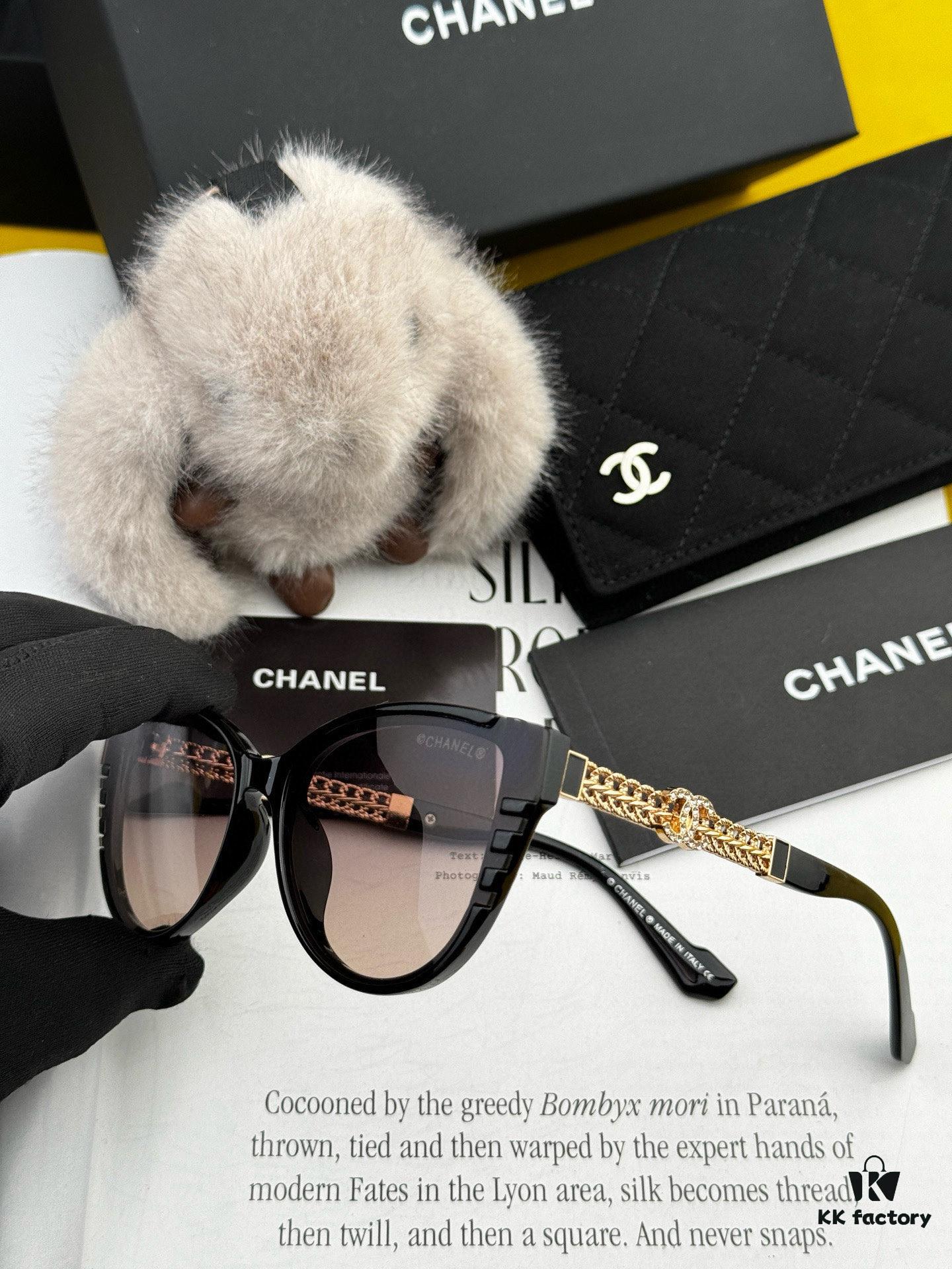 Chanel Oversized Square Sunglasses Classic Frame UV-Protective Shades