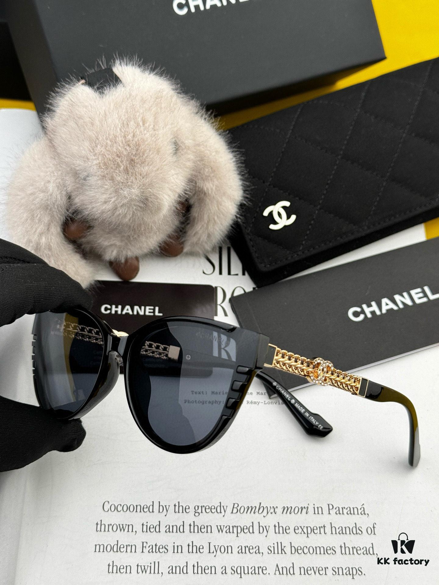 Chanel Oversized Square Sunglasses Classic Frame UV-Protective Shades
