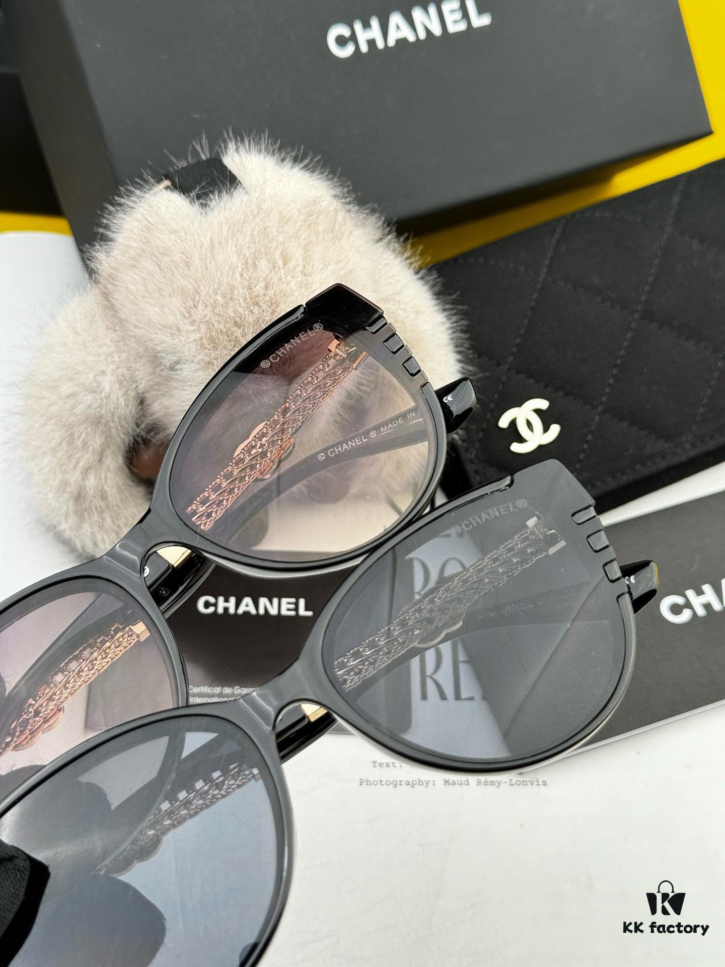 Chanel Oversized Square Sunglasses Classic Frame UV-Protective Shades