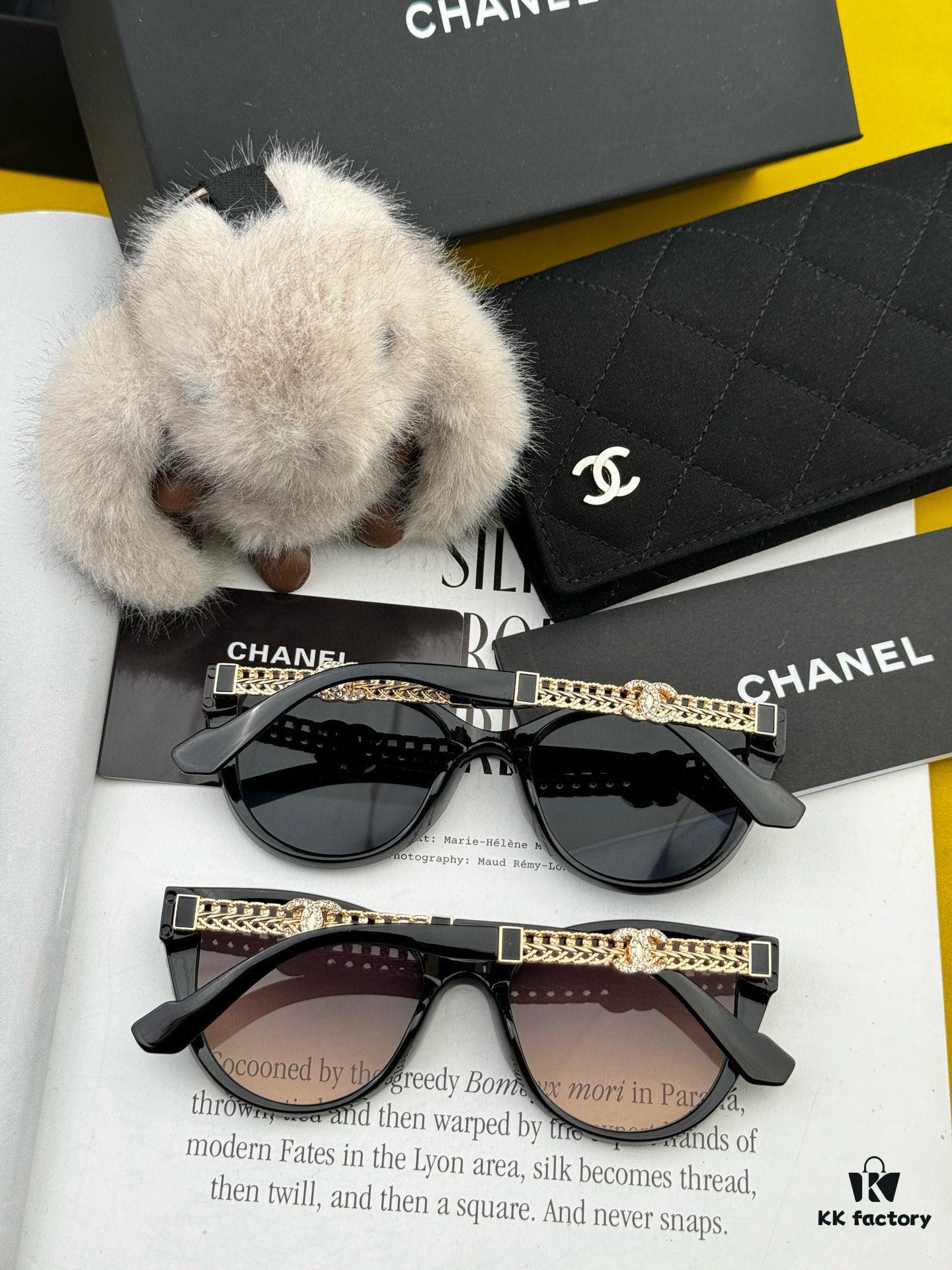 Chanel Oversized Square Sunglasses Classic Frame UV-Protective Shades